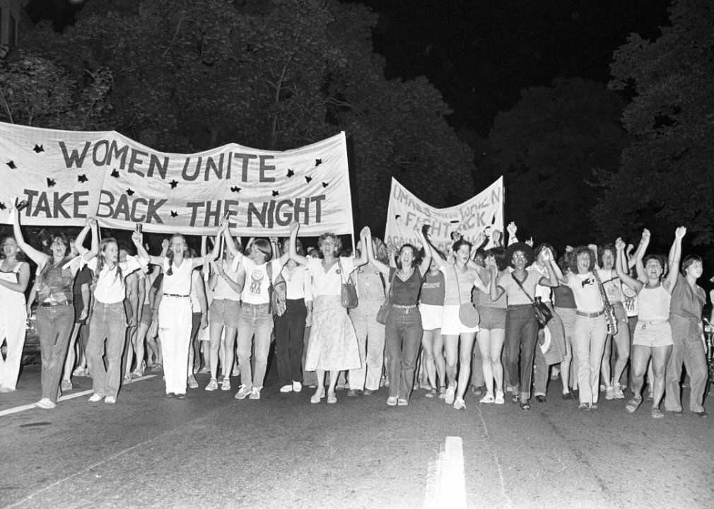 1973: First Take Back The Night march in the US